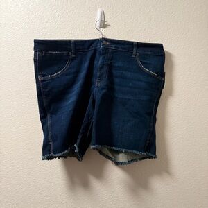 Dark Blue Denim Shorts (Maurices)